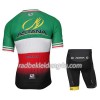 Set Fahrradtrikot + Radhose Kurze 2017 Astana Pro Team Italienischer Meister Kinder 